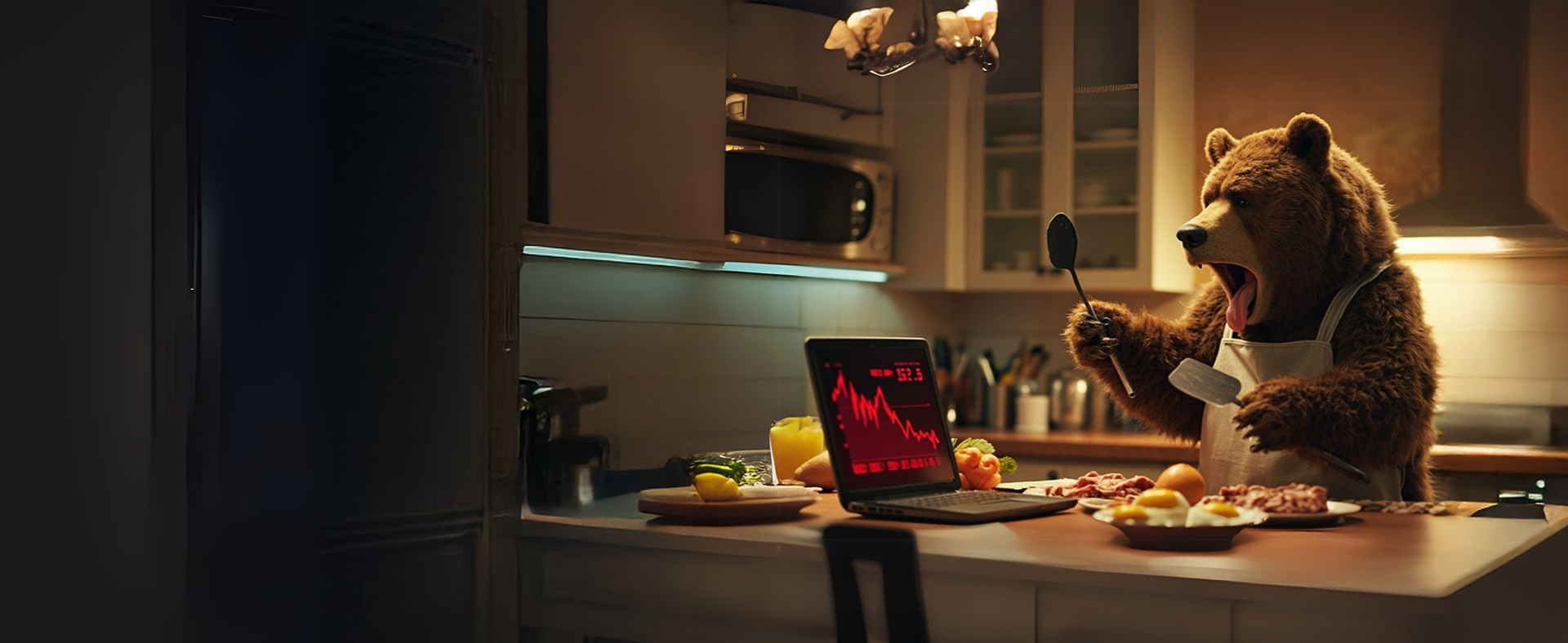 Bear market illustration